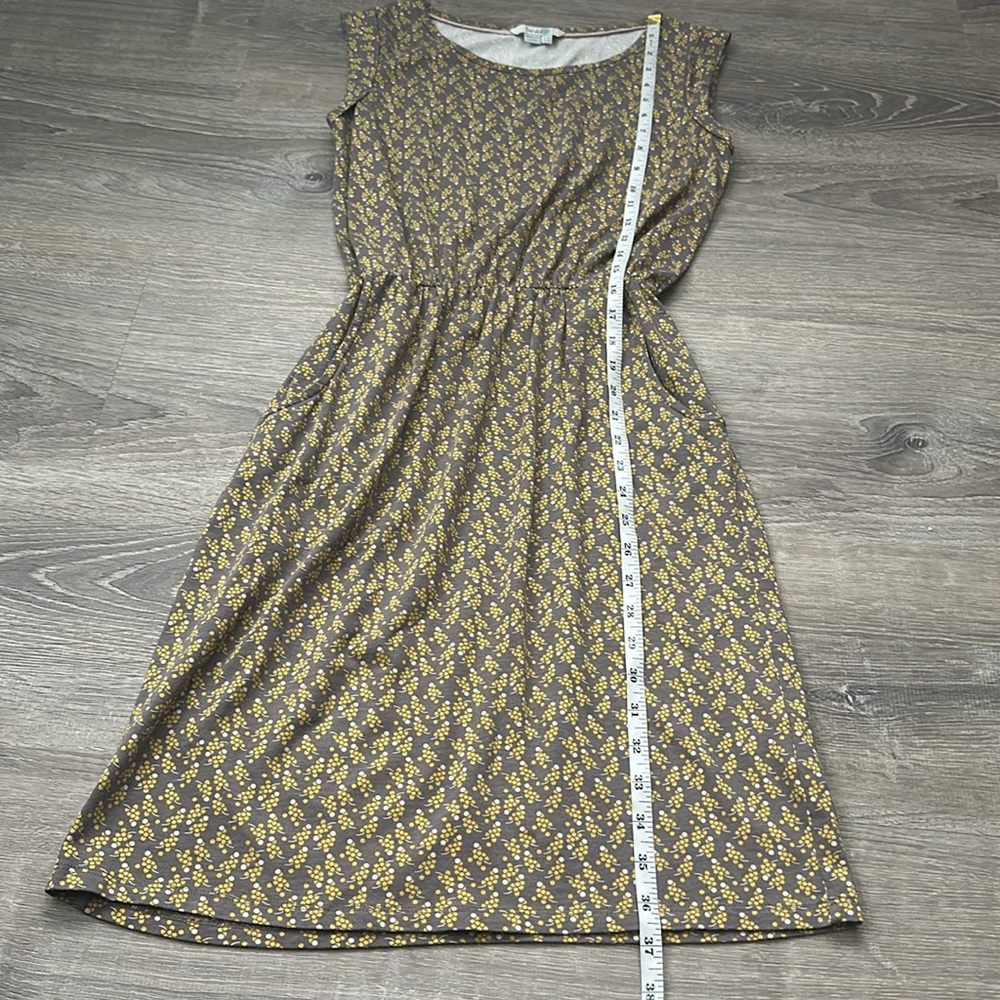 BODEN Grey & Yellow Grape Print Blackberry Cap Sleeve Dress - Picture 10 of 10